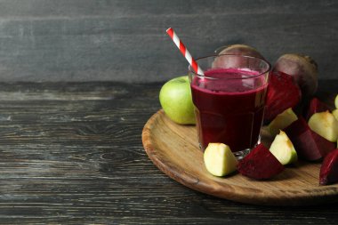 Pancar suyu ile sağlıklı içecek kavramı