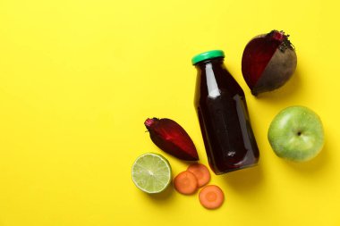 Pancar suyu ile sağlıklı içecek kavramı