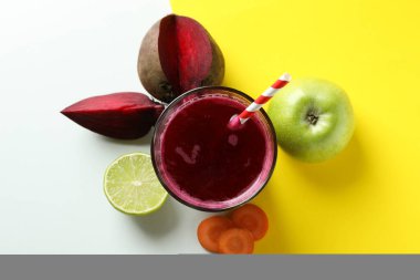 Pancar suyu ile sağlıklı içecek kavramı