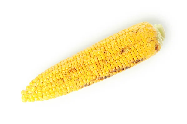 Вкусная Кукуруза Белом Фоне — стоковое фото