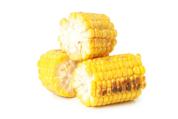Tasty Grilled Corn Isolated White Background — Stock Photo, Image