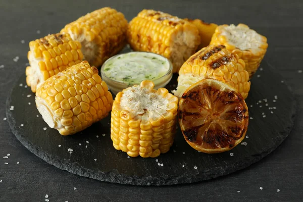 Concept Tasty Food Grilled Corn — Stock Photo, Image