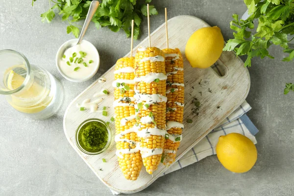 Concept Tasty Food Grilled Corn — Stock Photo, Image