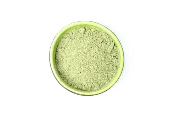 白を基調とした抹茶グリーンパウダー — ストック写真