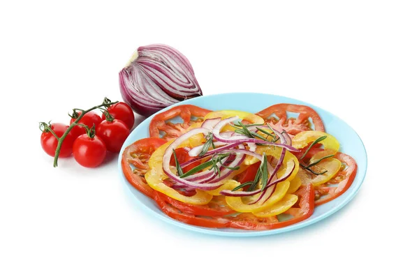 Smaklig Tomat Carpaccio Isolerad Vit Bakgrund — Stockfoto