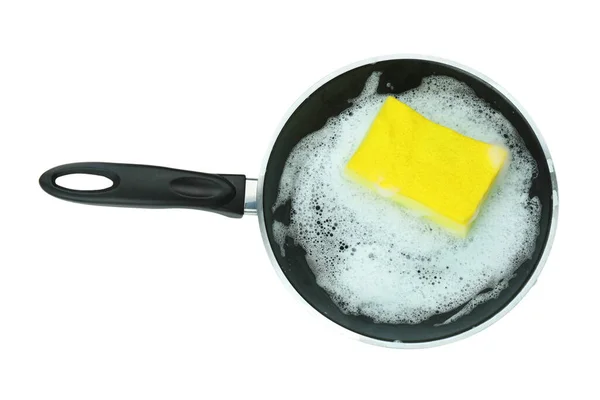 Konzept Von Geschirrspülmittel Zubehör Isoliert Auf Weißem Hintergrund — Stockfoto