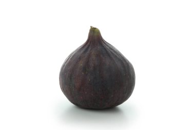 Beyaz arka plan üzerinde izole taze olgun incir