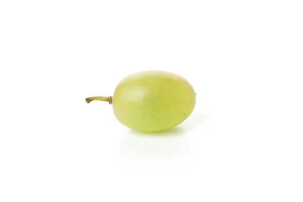 Raisin Vert Mûr Isolé Sur Fond Blanc — Photo