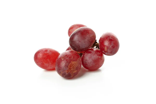 Red Ripe Grape Isolated White Background — Stock Photo, Image