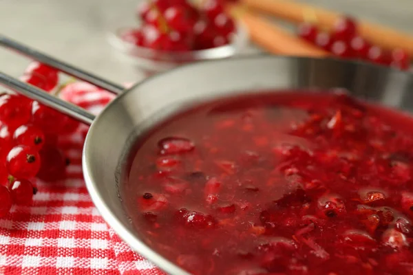 Cranberry Sauce Ingredients Close Selective Focus — Stock Photo, Image