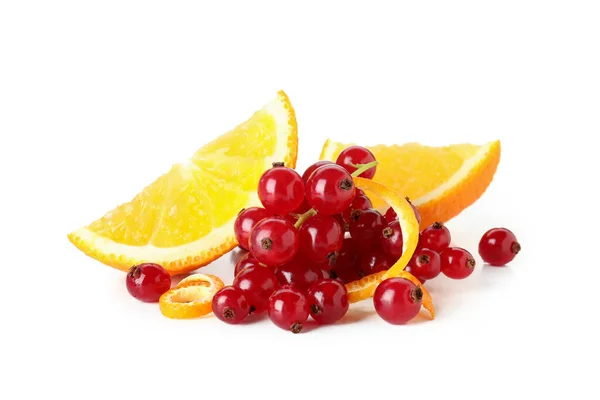 Cranberry Orange Slices Isolated White Background — Stock Photo, Image