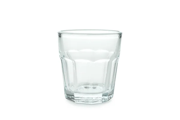 Single Empty Glass Isolated White Background — Stock Photo, Image