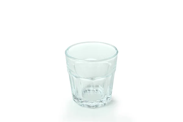 Leeres Glas Isoliert Auf Weißem Hintergrund — Stockfoto