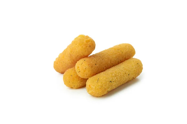 Fried Cheese Sticks Isolated White Background — Stock Photo, Image