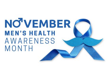 Erkek sağlığı farkındalığı için bıyık kurdelesi, izole edilmiş, PNG