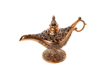 Zengin bitiş, izole edilmiş, PNG ile süslü Arap lambası