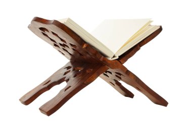 Tahta kaplı kitap, beyaz üzerine izole edilmiş, PNG