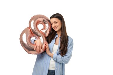 Kadınlar Günü kadınları sevgi ve kutlamayla onurlandırıyor, izole edilmiş, PNG