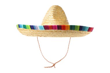 Renkli geleneksel Meksika şapkası, izole edilmiş, PNG