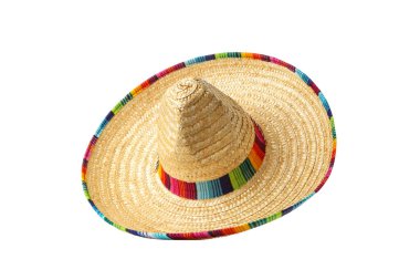 Şenlikli durumlar için renkli sombrero, izole edilmiş, PNG