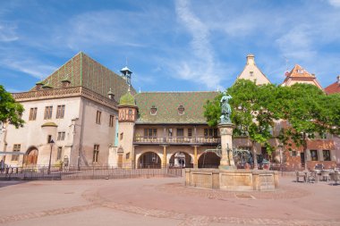 Pitoresk köy Alsas Colmar, Fransa