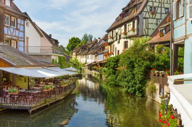 Colmar, Petit Venedik, Alsace, Fransa.