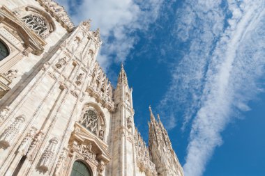 milan Cathedral (Duomo), Milan, italya cephe