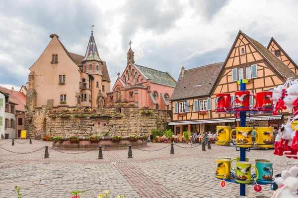 Eguisheim, Elzász, Franciaország — Stock Fotó