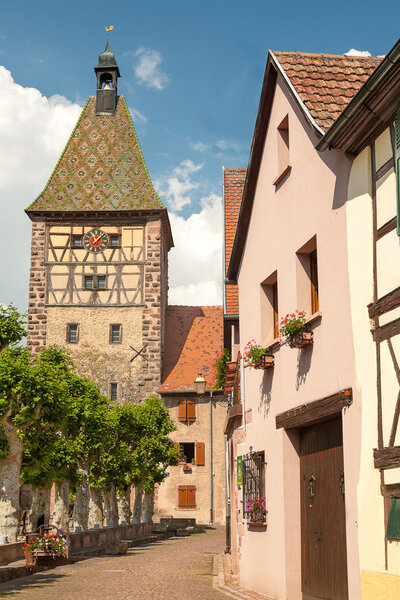 Picturesque village of Bergheim, Alsace France