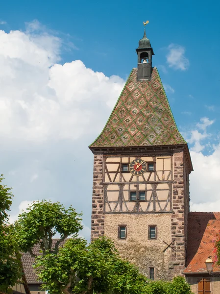 Aldeia pitoresca de Bergheim, Alsácia França — Fotografia de Stock