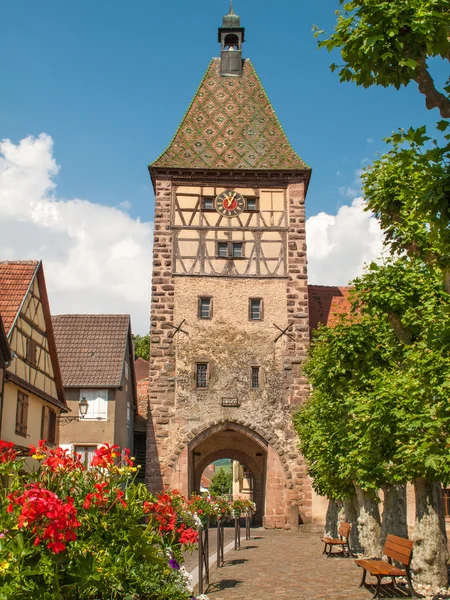 Aldeia pitoresca de Bergheim, Alsácia França — Fotografia de Stock