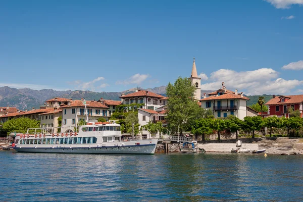 Lago Mayor Isla de Pescadores, Stresa italia — Foto de Stock