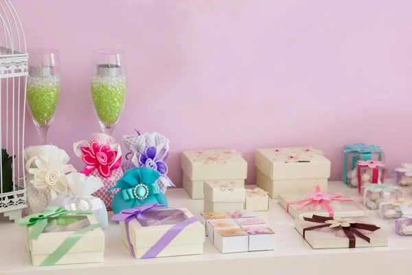 Buffet de bonbons de mariage — Photo