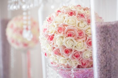 Düğün resepsiyonu centerpieces