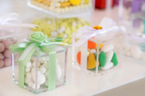 Buffet de bonbons de mariage — Photo