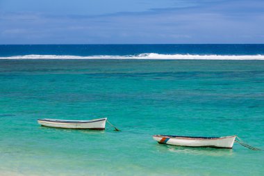 balıkçı tekneleri Mauritius Adası 