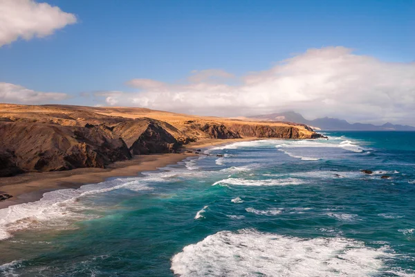 Fuerteventura jämfört beach Kanarieöarna Spanien — Stockfoto