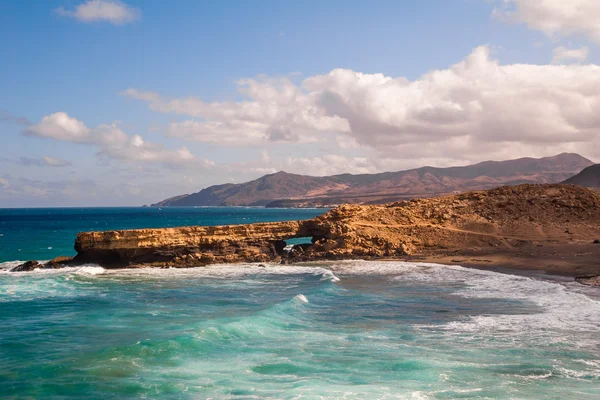 Fuerteventura jämfört beach Kanarieöarna Spanien — Stockfoto
