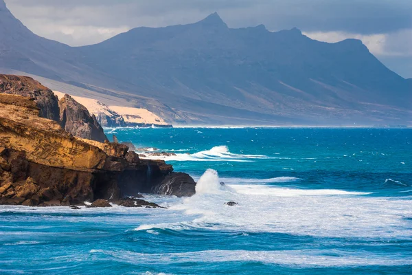 Oszczędne Fuerteventura beach Hiszpania Wyspy Kanaryjskie — Zdjęcie stockowe