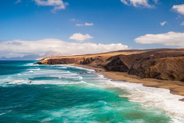 Fuerteventura jämfört beach Kanarieöarna Spanien — Stockfoto