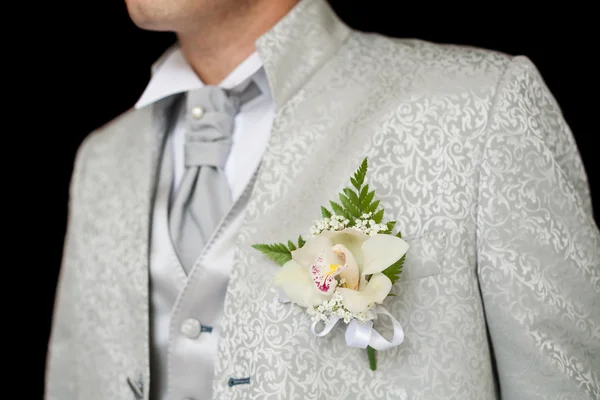 Boutonniere in smoking — Foto Stock