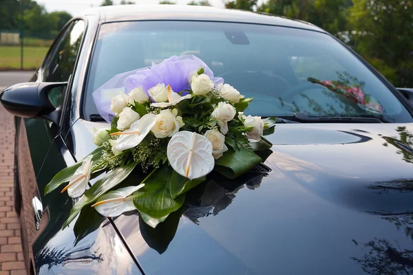 Svatba staré auto — Stock fotografie