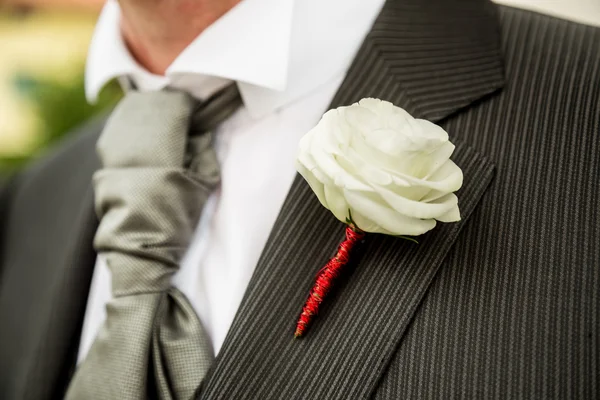 Boutonniere in smoking — Foto Stock