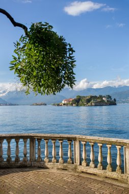 Lake Maggiore balıkçı Adası, Stresa İtalya, 2 Nisan 2015