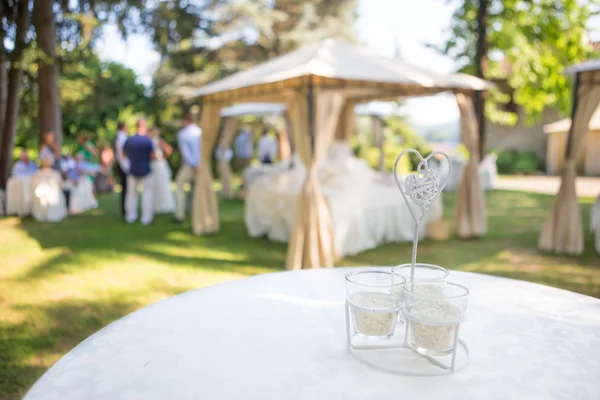 Wedding reception outdoor — Stock fotografie