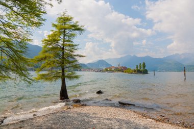Lake Maggiore balıkçı Adası, Stresa İtalya, 2 Nisan 2015