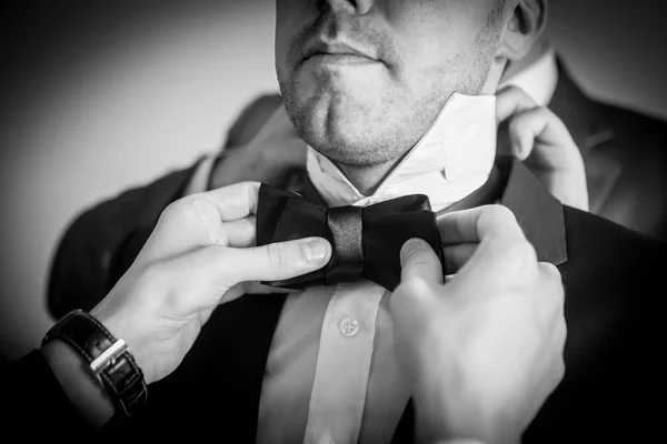 Groom with tuxedo — Stock Photo, Image