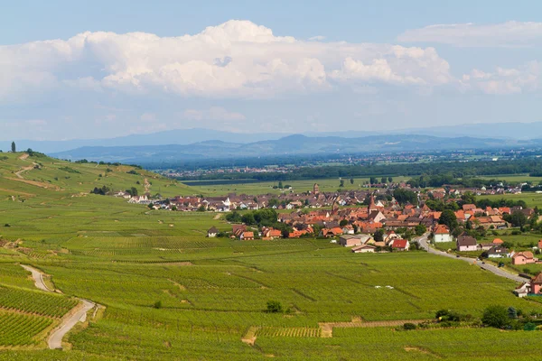 Idílica Wine Village de Kaysersberg na Alsácia — Fotografia de Stock