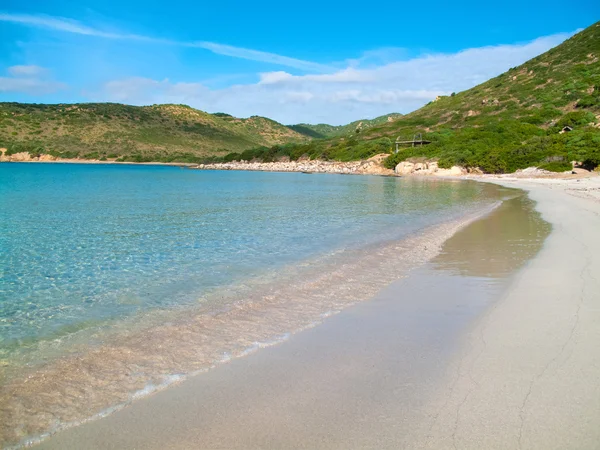 Punta Molentis beach, Sardinia, Italy.July 18, 2015 — Stock Photo, Image