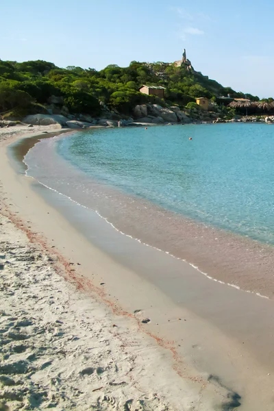 Пляж Punta Molentis, Сардиния, Италия. Июль 18, 2015 — стоковое фото